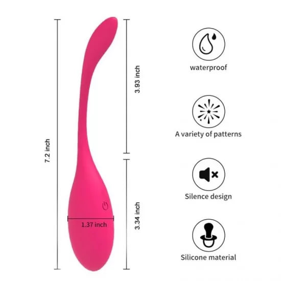 SILICONE WHALE RECHARGEABLE APP EGG VIBRATOR WIRELESS REMOTE CONTROL